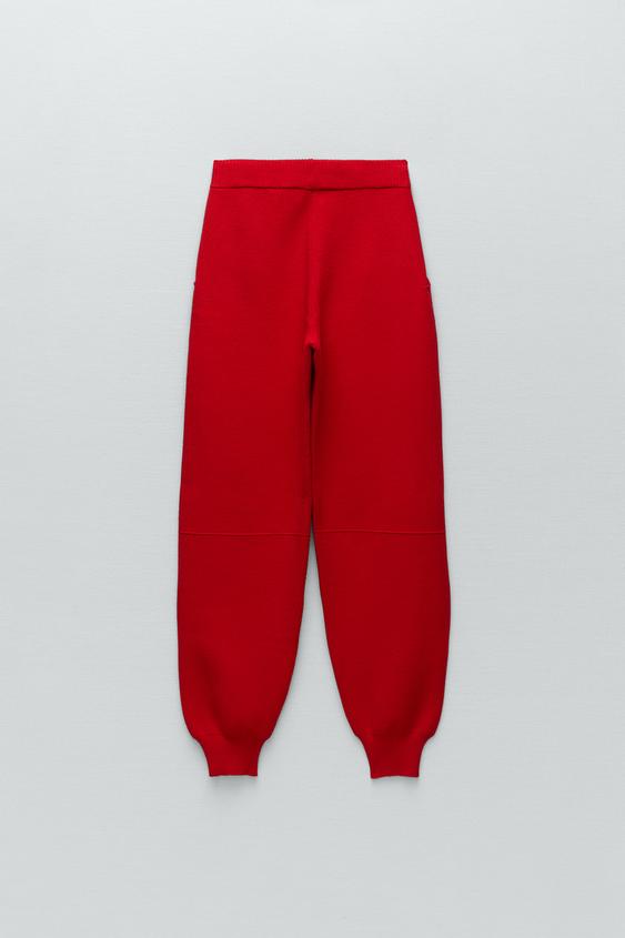 PANTALÓN JOGGING PUNTO - Rojo vivo | ZARA Chile