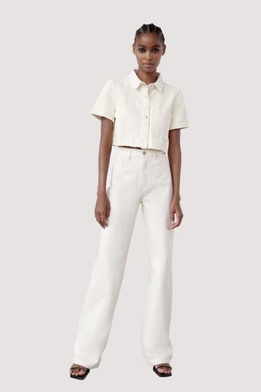 Calças Jeans Brancas Jeans Mulher | ZARA Brasil