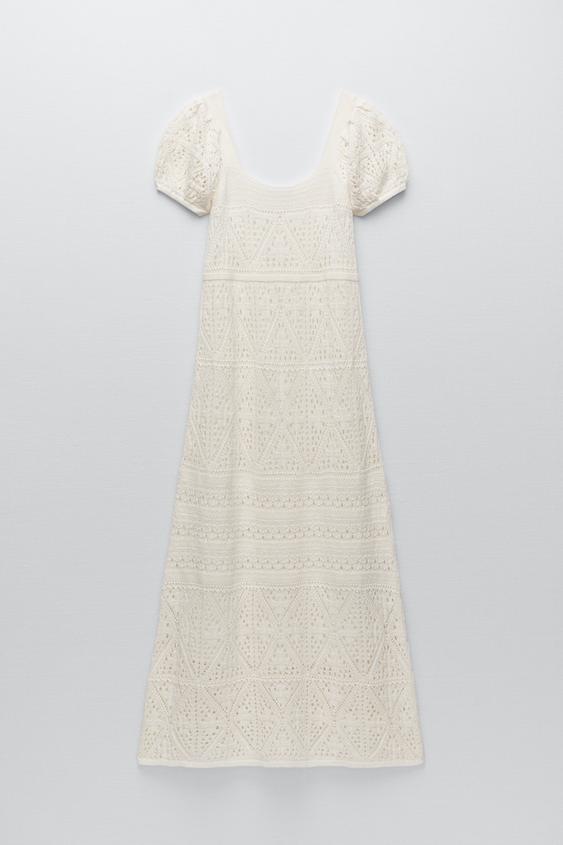 ロング クロシェ ワンピース ホワイト Zara Japan 日本 ロング クロシェ ワンピース ホワイト Zara Japan 日本