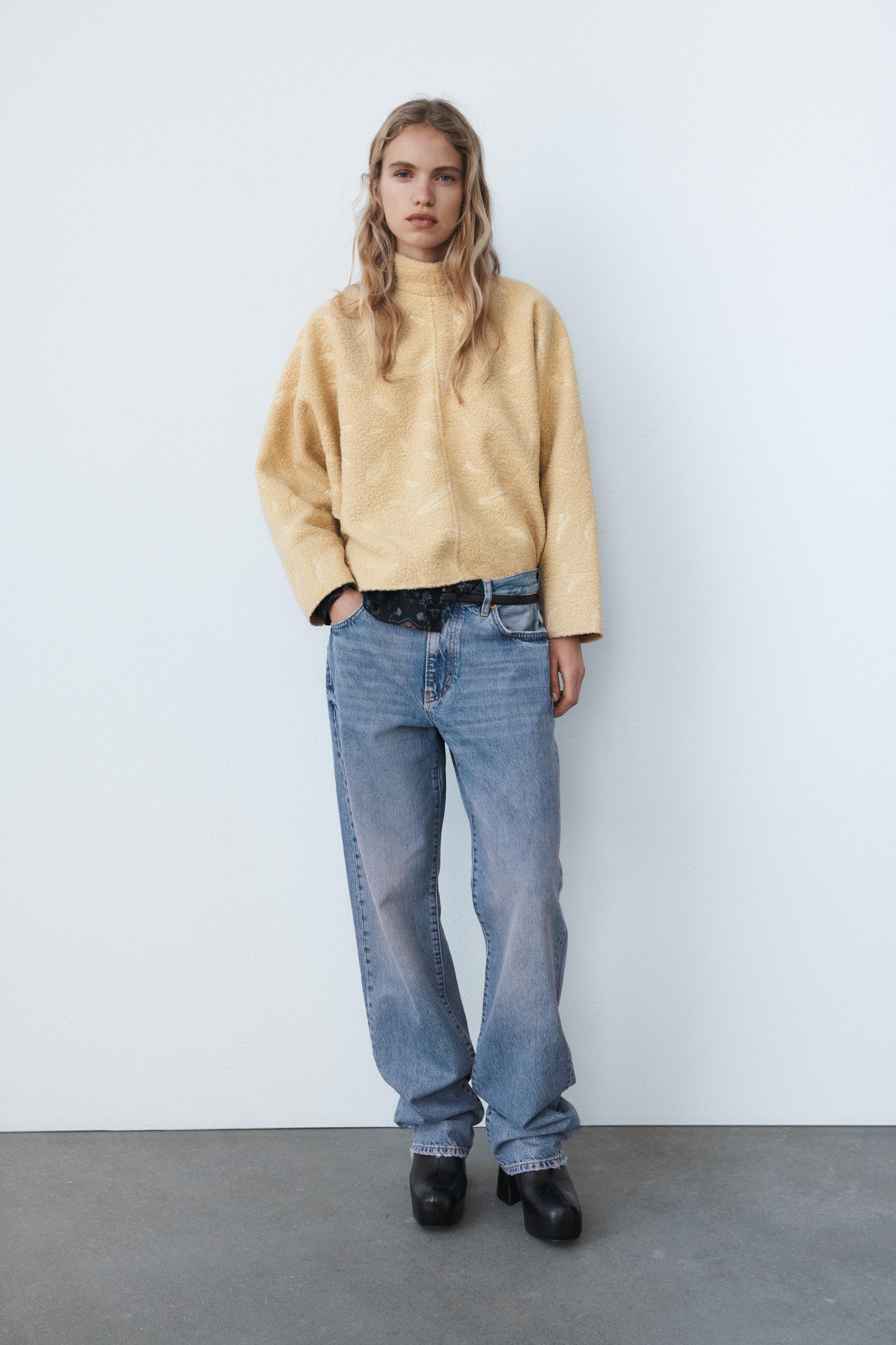 Cape Sleeve Top Camel Zara Thailand