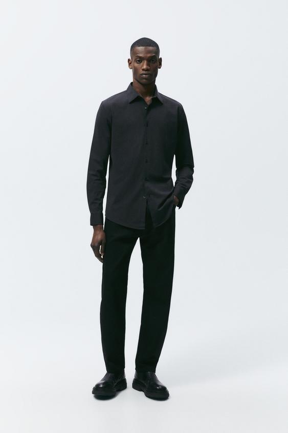 STRETCH SHIRT - Black | ZARA United States