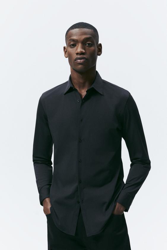 STRETCH SHIRT - Black | ZARA United States
