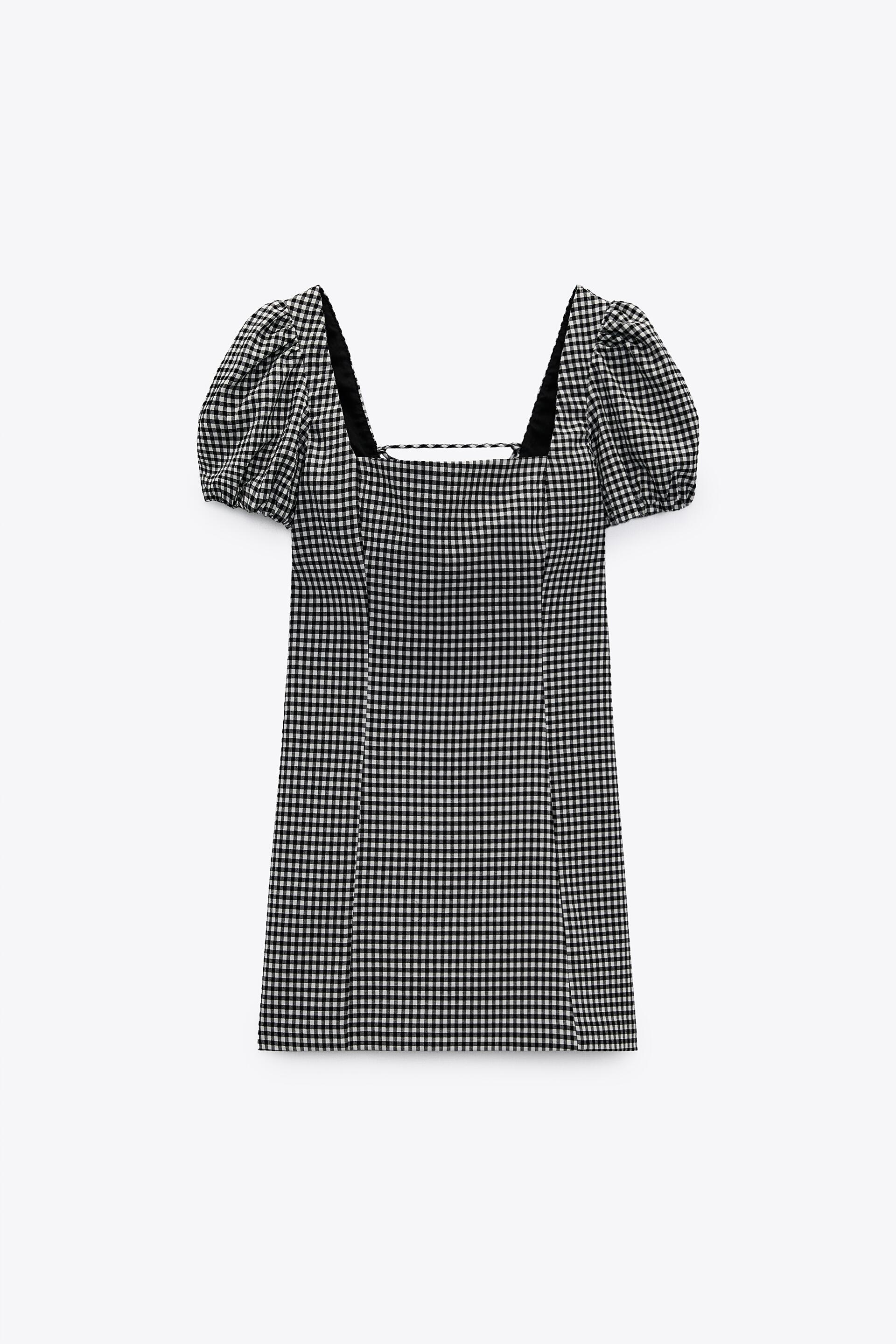 ギンガムチェック柄ワンピース Zara Japan 日本 ギンガムチェック柄ワンピース Zara Japan 日本