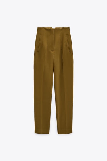 Image 0 of HIGH-WAISTED PANTS from Zara