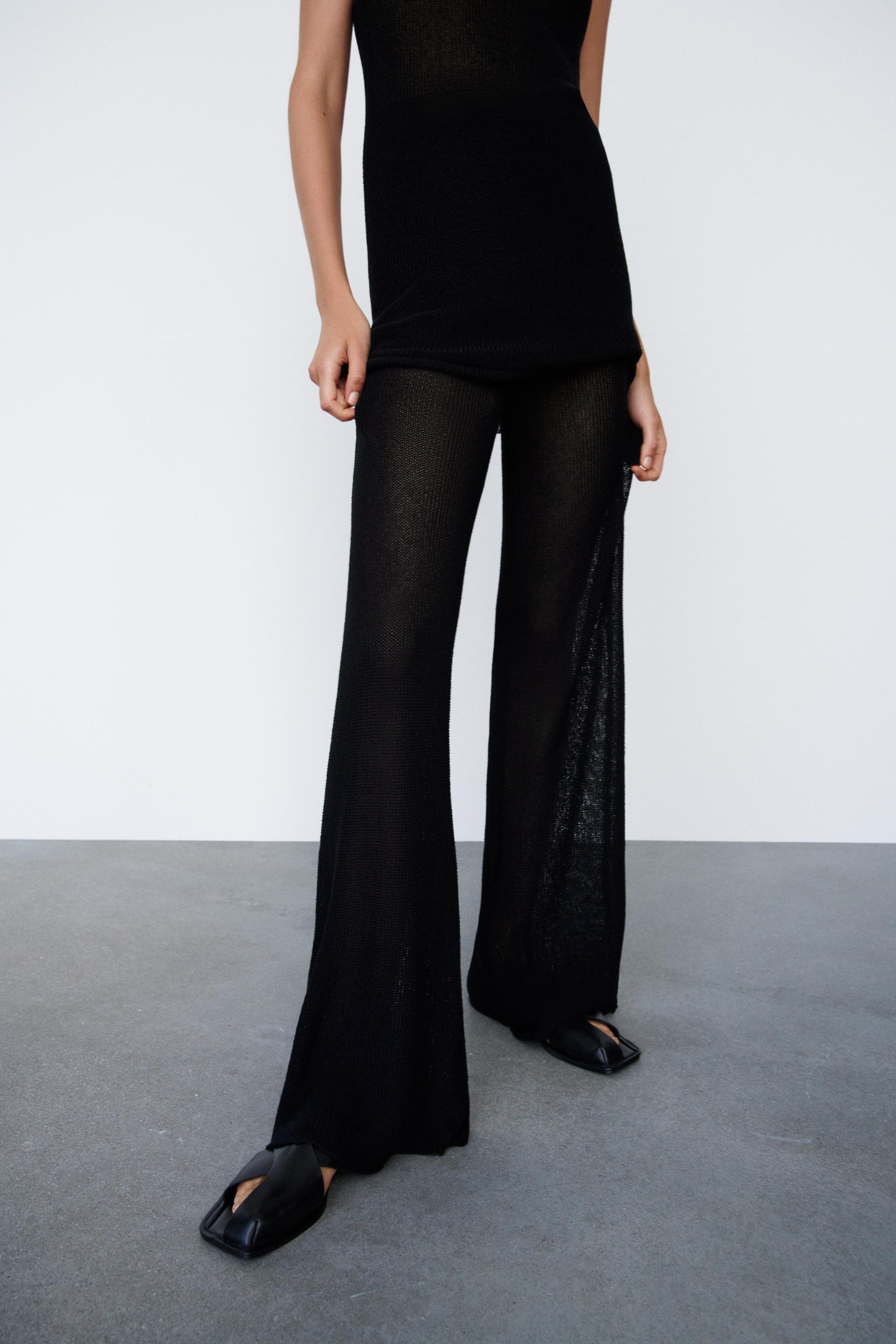 Zara flared knit pants Clearance
