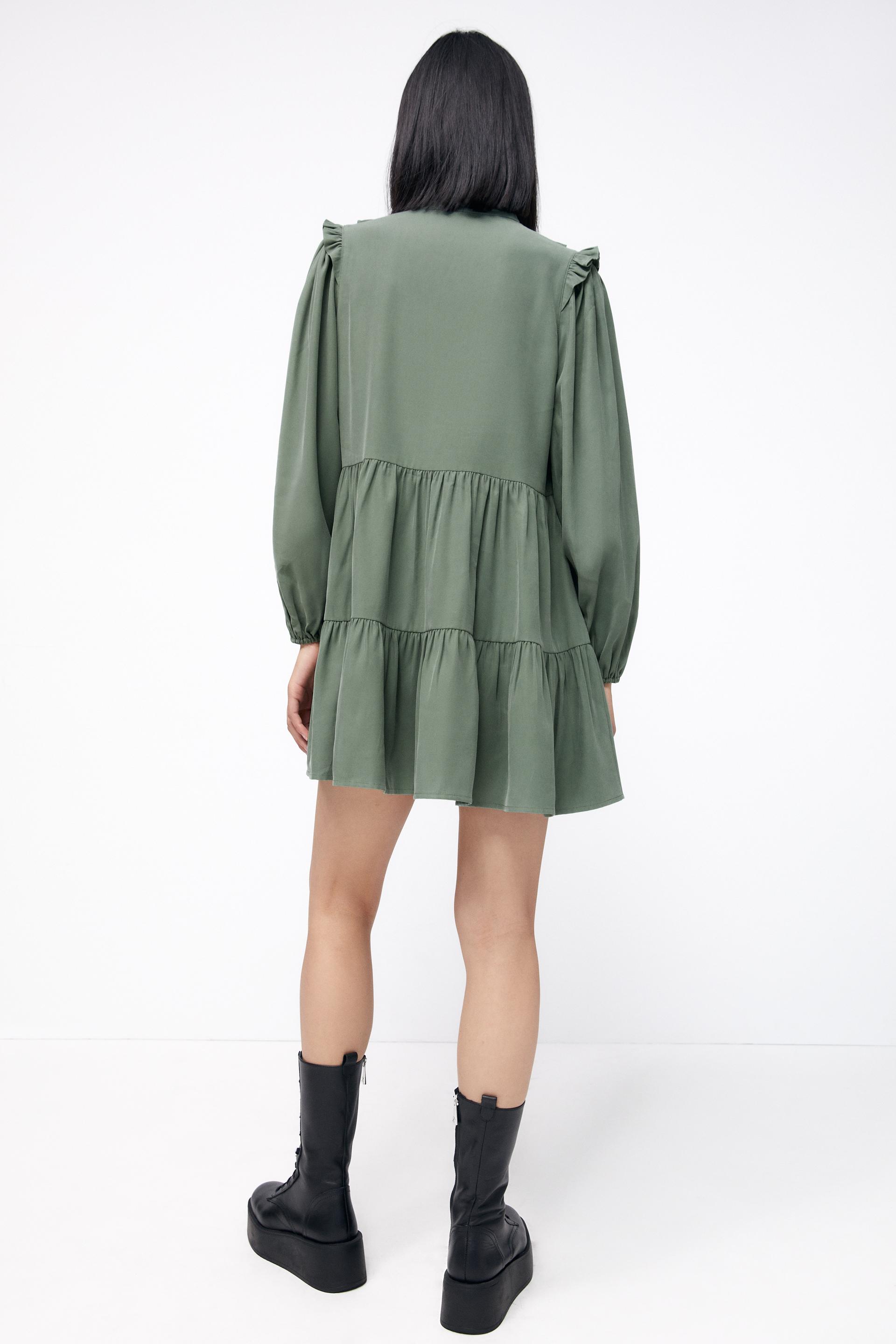 カラーブロックワンピース Rウォッシュグリーン Zara Japan 日本 カラーブロックワンピース Rウォッシュグリーン Zara Japan 日本