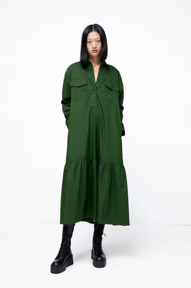 ミモレ丈ワンピース レディース 最新コレクション Zara 日本 ミモレ丈ワンピース レディース 最新コレクション Zara 日本