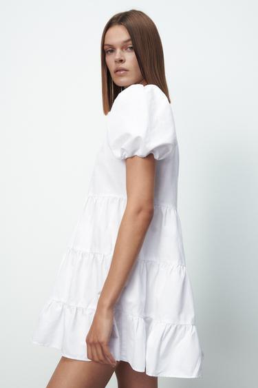 Zara white dresses uk Clearance