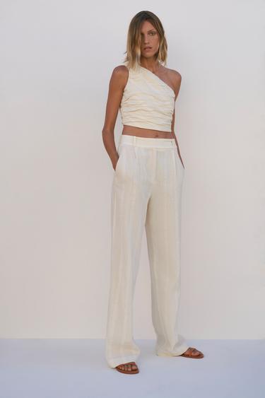 Pantalon palazzo mujer zara clearance