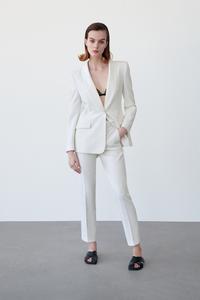 Zara white trousers uk Sale