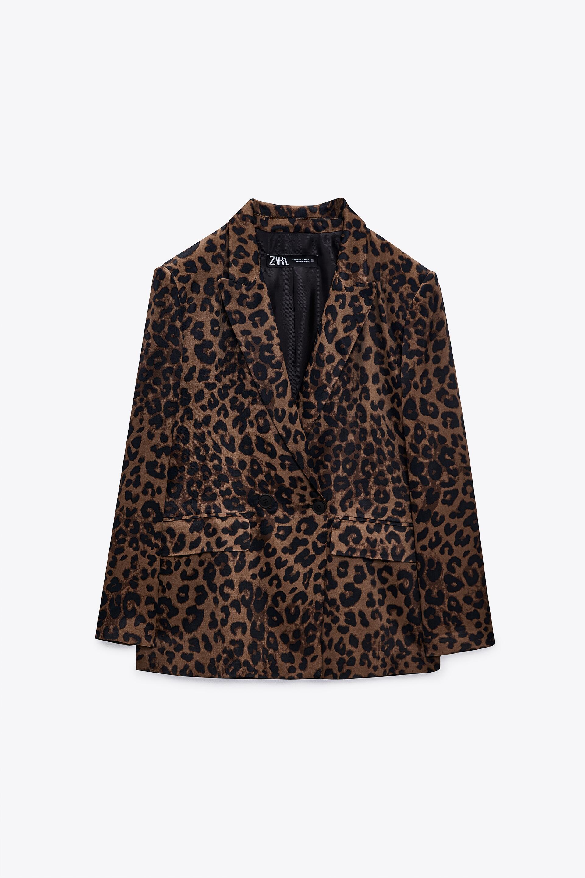 Zara leopard blazers Outlet