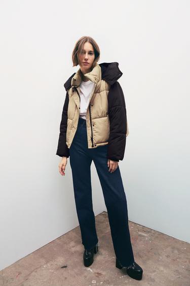 zara down puffer jacket