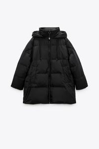 Zara puffer jacket women's clearance