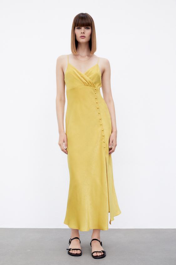 ボタン付きキャミソールワンピース Zara Japan 日本 ボタン付きキャミソールワンピース Zara Japan 日本