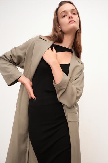 zara long trench coat