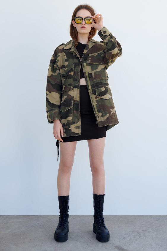 zara camouflage jacket