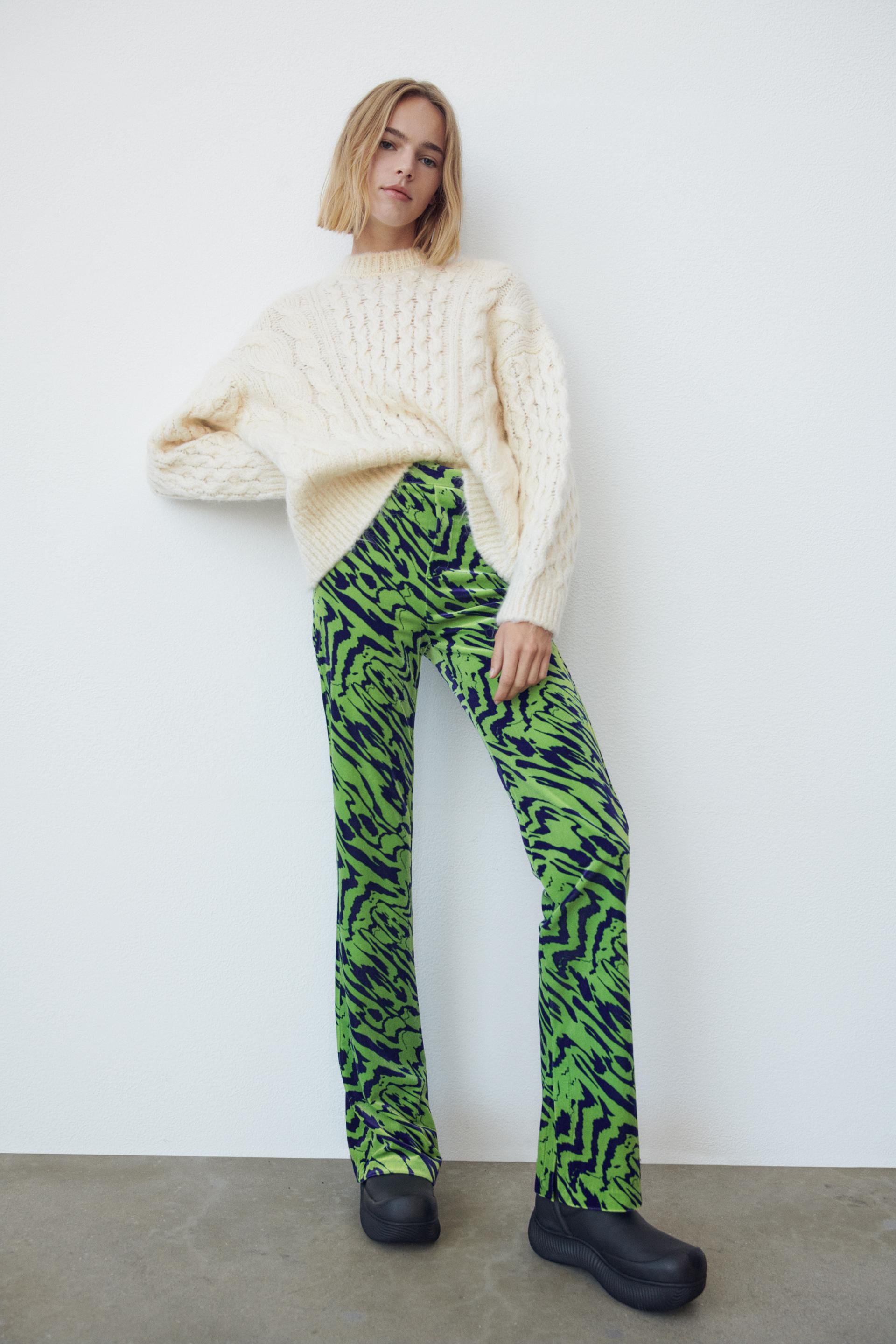 Zara VELVET FLARED TROUSERS, £25.99