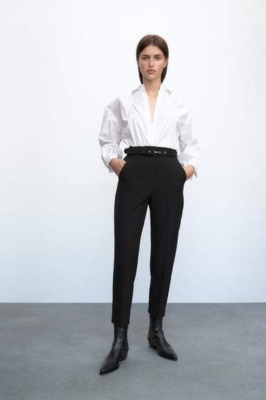 Zara pantalon vestir clearance