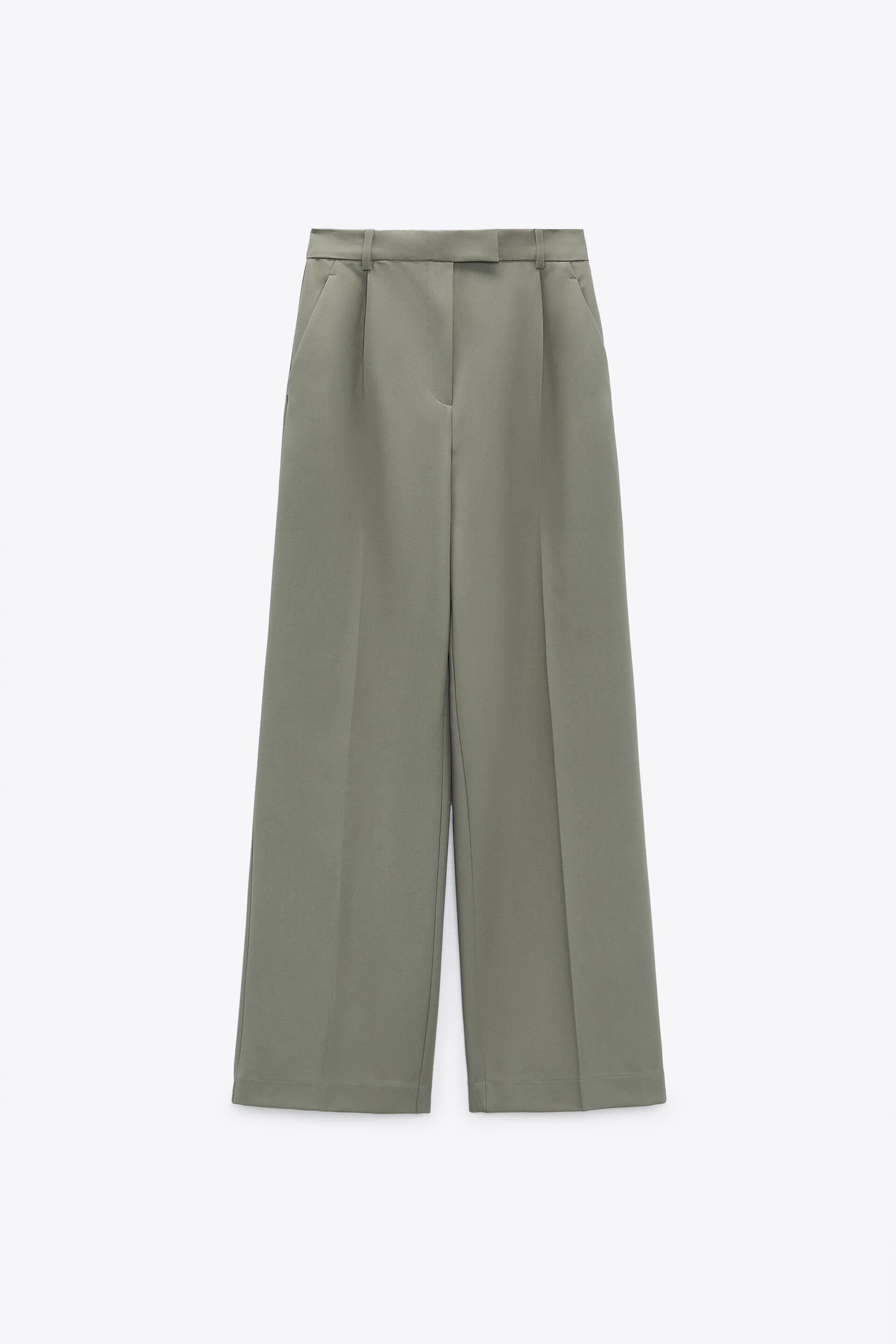 zara khaki pants