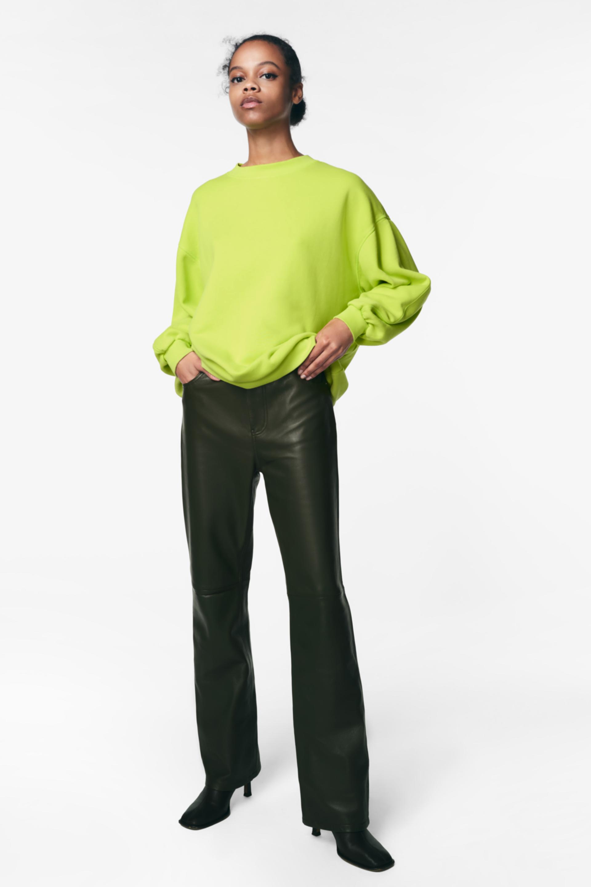 oversized neon sweatshirt