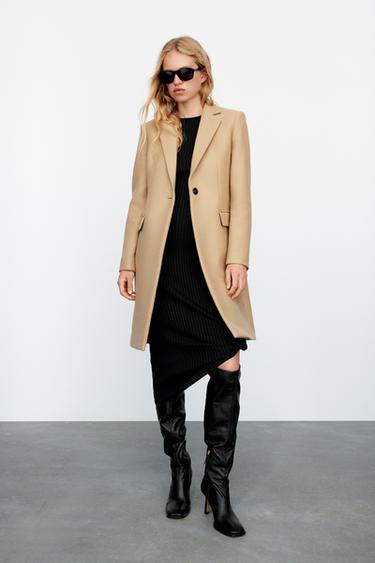 Abrigo zara mujer beige