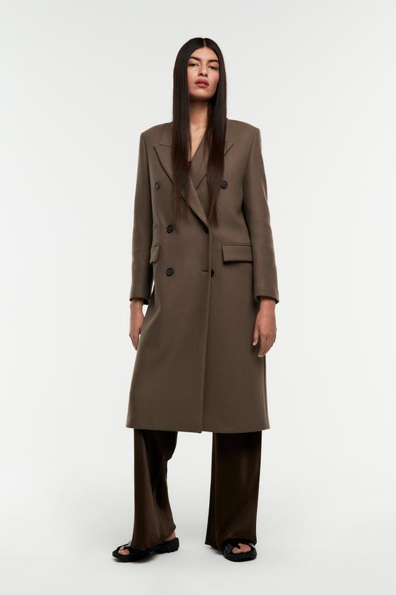 マスキュリン オーバーサイズ コート ダークミンク Zara Japan 日本