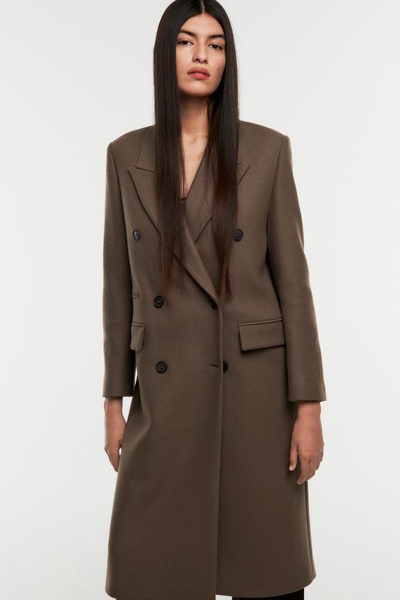 マスキュリン オーバーサイズ コート ダークミンク Zara Japan 日本