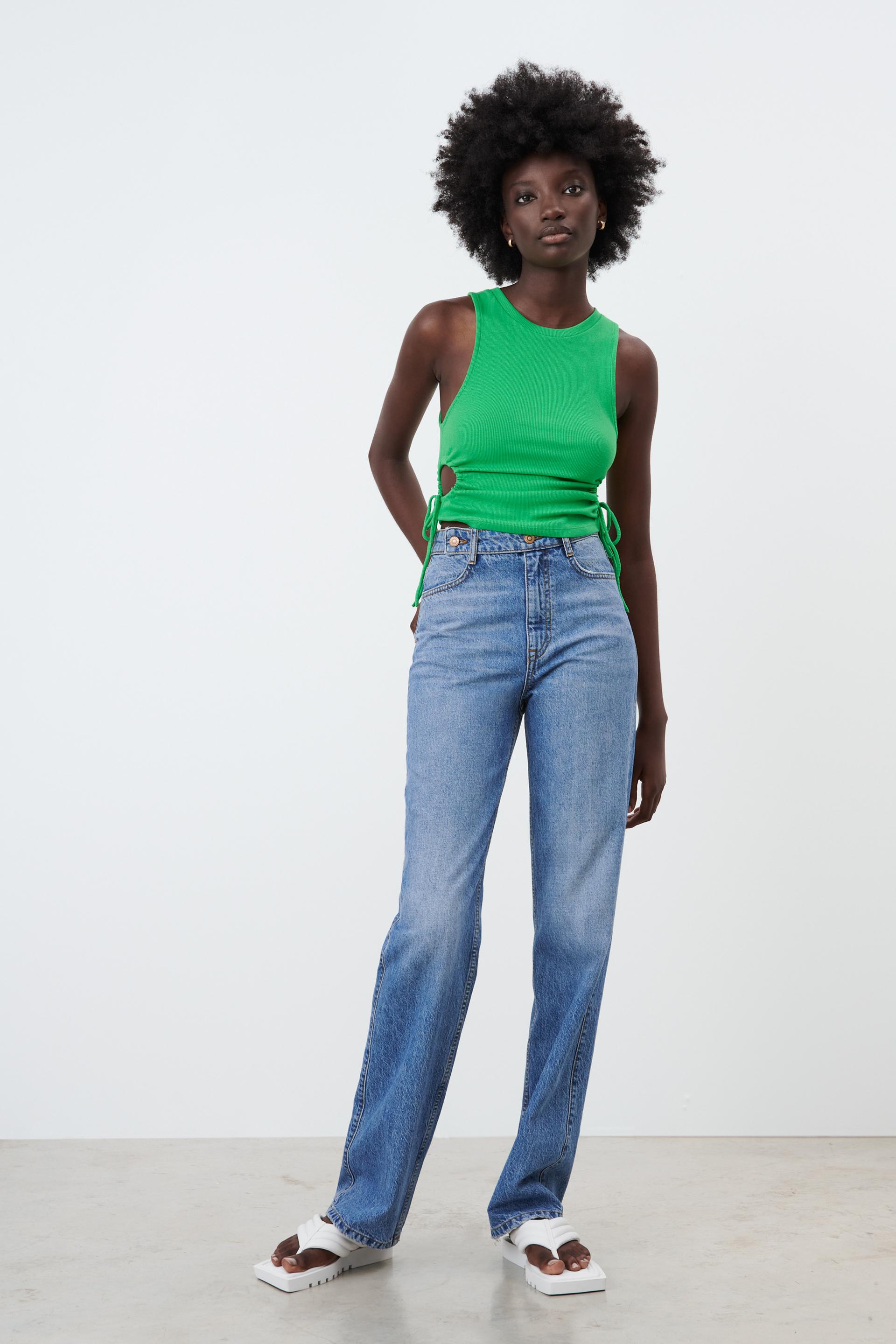 Zara high rise full length jeans Clearance