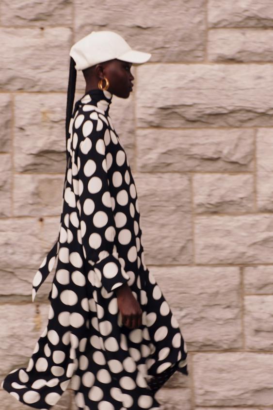 ドットプリント チュニックワンピース Limited Edition プリント地 Zara Japan 日本 ドットプリント チュニックワンピース Limited Edition プリント地 Zara Japan 日本