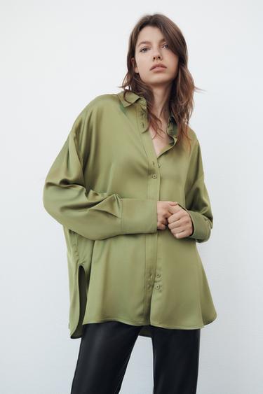 Camisas verdes de mujer | ZARA Chile