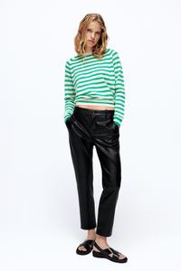 leather trousers zara