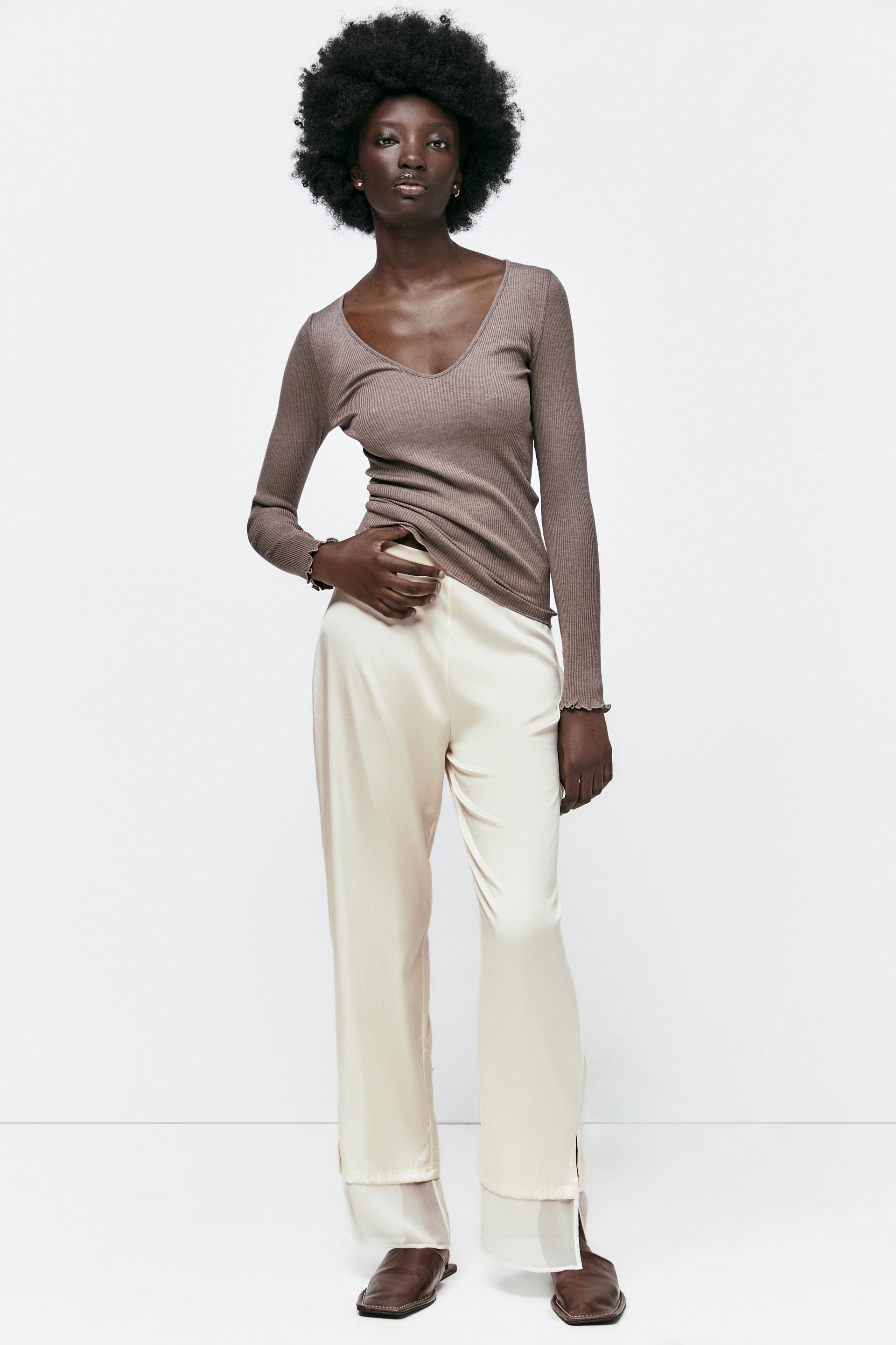 Zara silk t shirt Clearance