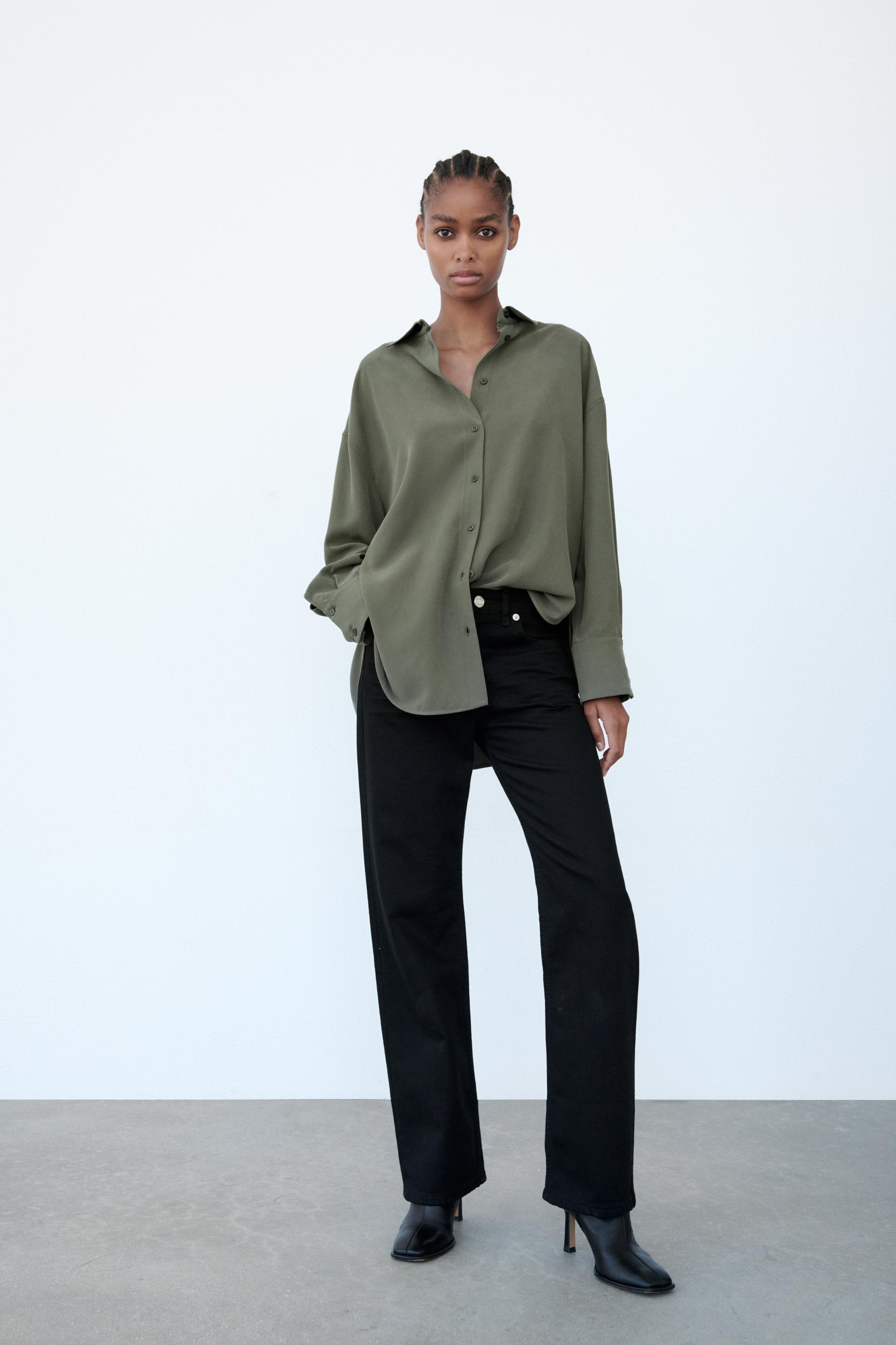 soft oversized shirt dusty mauve zara canada