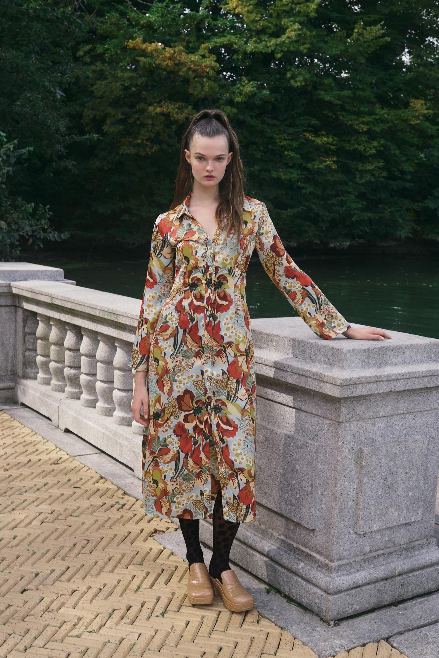 VESTIDO SATINADO ESTAMPADO