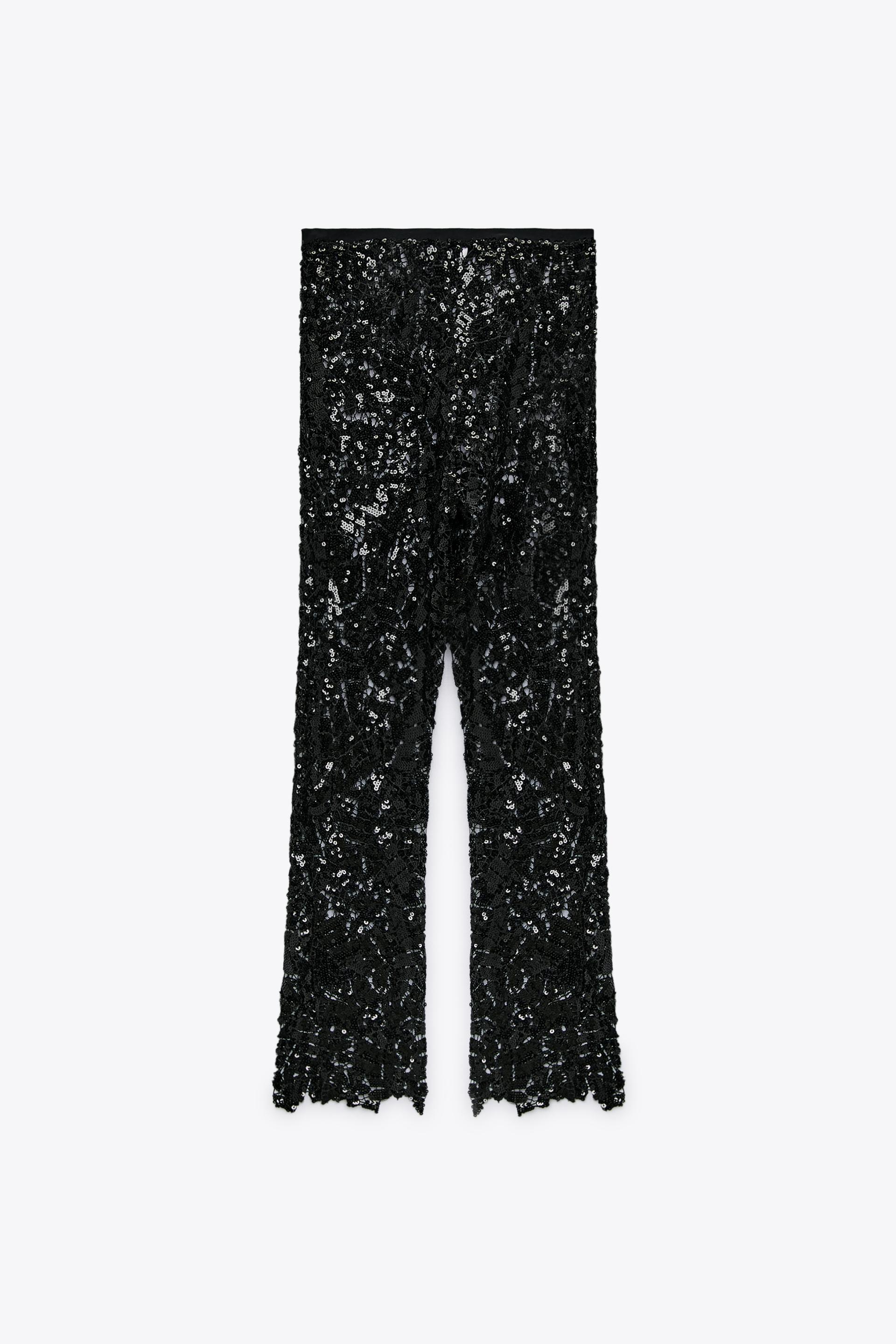 black sparkly pants