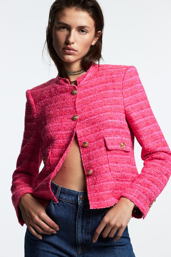 CHAQUETA ESTRUCTURA FORRO de Zara