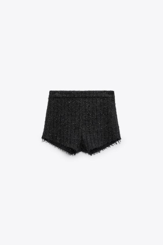 black glitter shorts