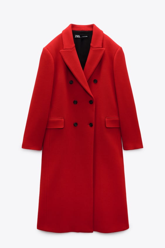 Image 9 of WOOL BLEND MASCULINE COAT from Zara