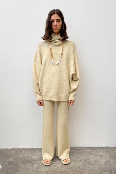 JERSEY PUNTO CASHMERE LANA - Fresa | ZARA España