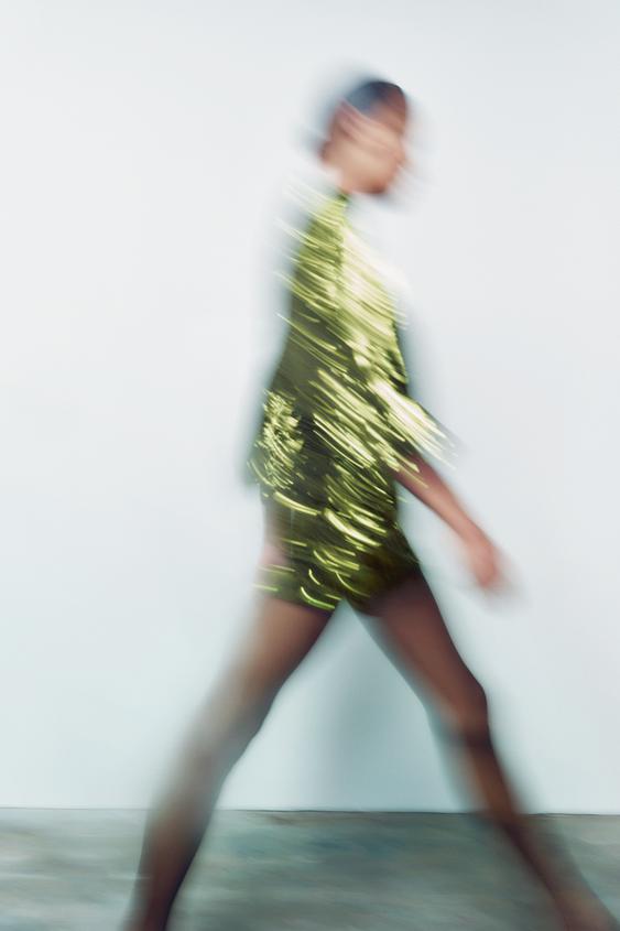 クロスオーバースパンコールワンピース グリーン Zara Japan 日本 クロスオーバースパンコールワンピース グリーン Zara Japan 日本