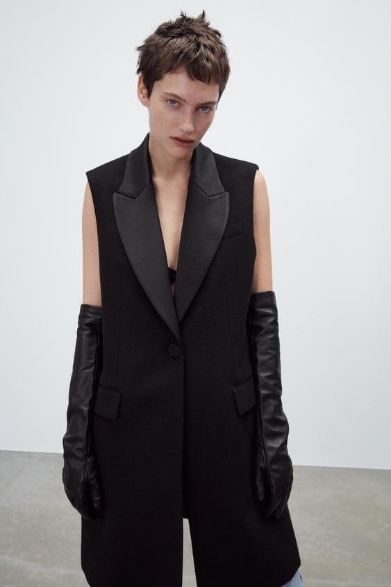 Εικόνα 3 του ΓΙΛΕΚΟ ΜΕ ΣΥΝΔΥΑΣΜΟ ΣΑΤΙΝΕ από Zara