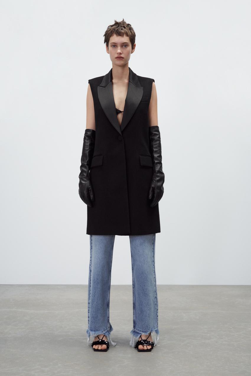 Εικόνα 0 του ΓΙΛΕΚΟ ΜΕ ΣΥΝΔΥΑΣΜΟ ΣΑΤΙΝΕ από Zara