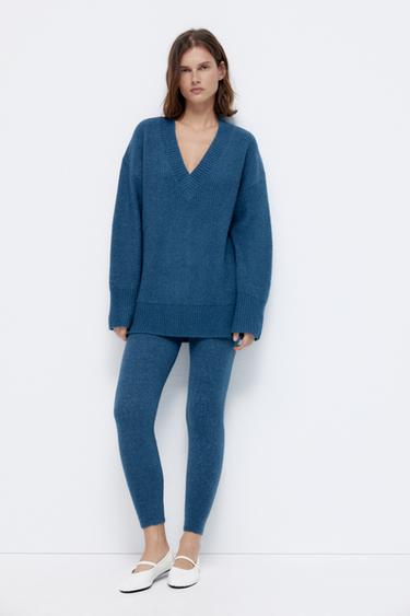 Jersey punto escote pico Clearance