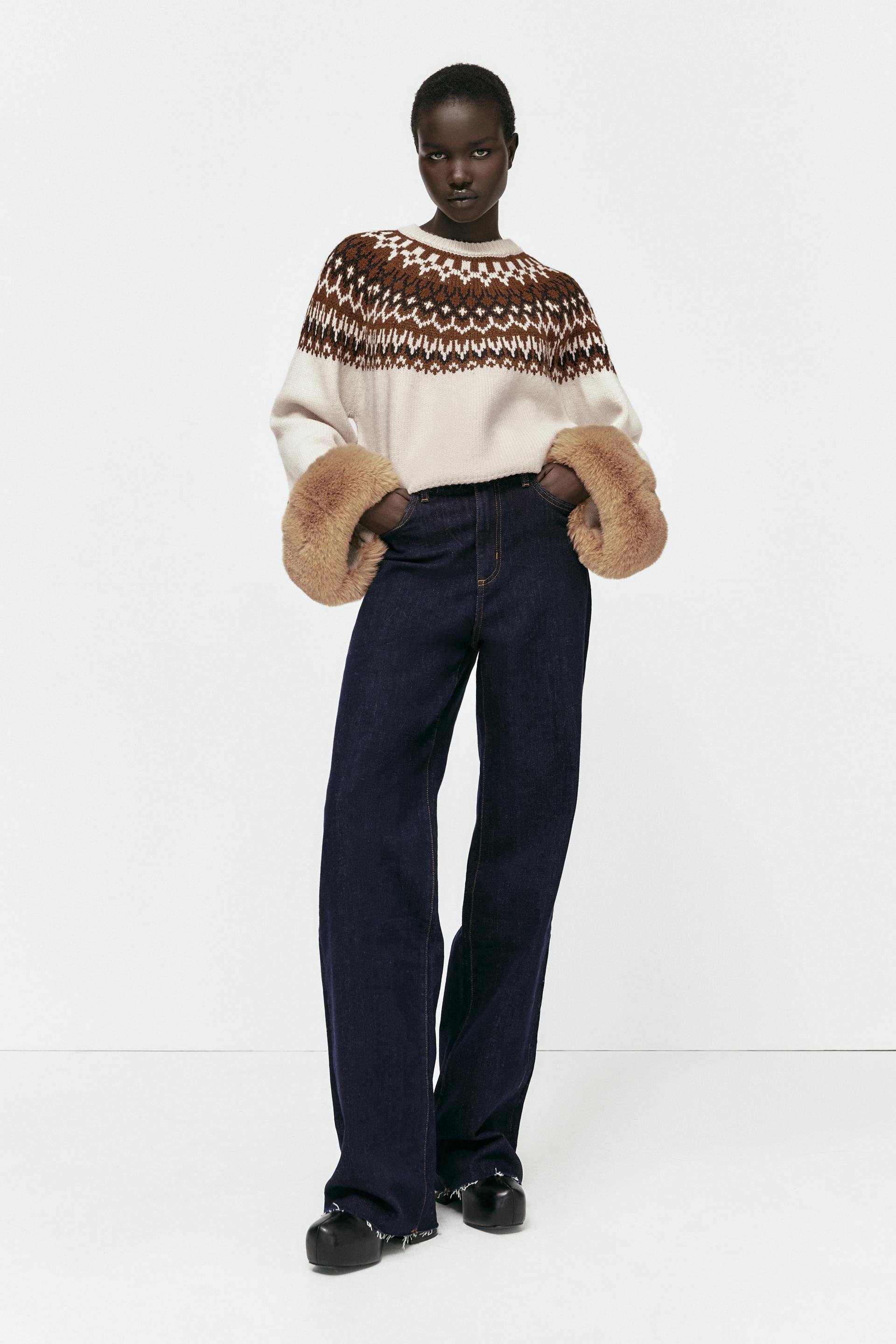 Zara fur jumper Clearance