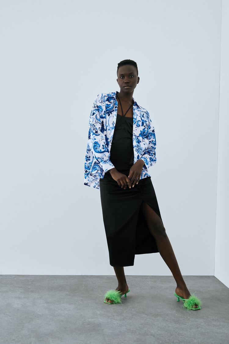 Εικόνα 0 του ΕΜΠΡΙΜΕ ΠΟΥΚΑΜΙΣΟ ΠΟΠΛΙΝΑ από Zara