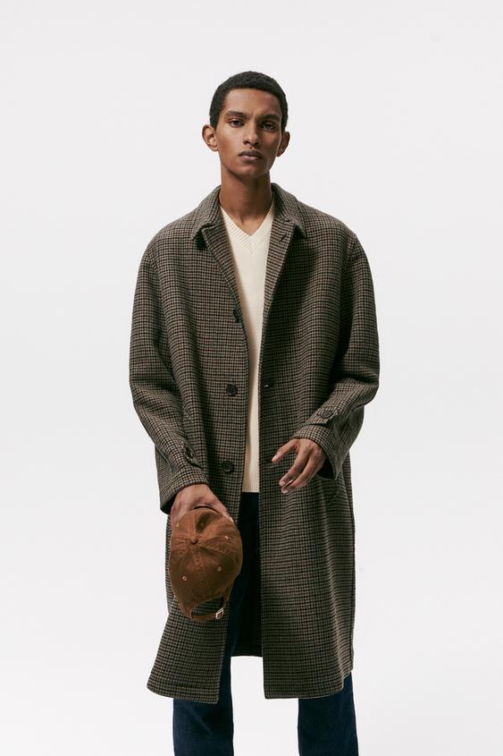 zara mens lapel coat