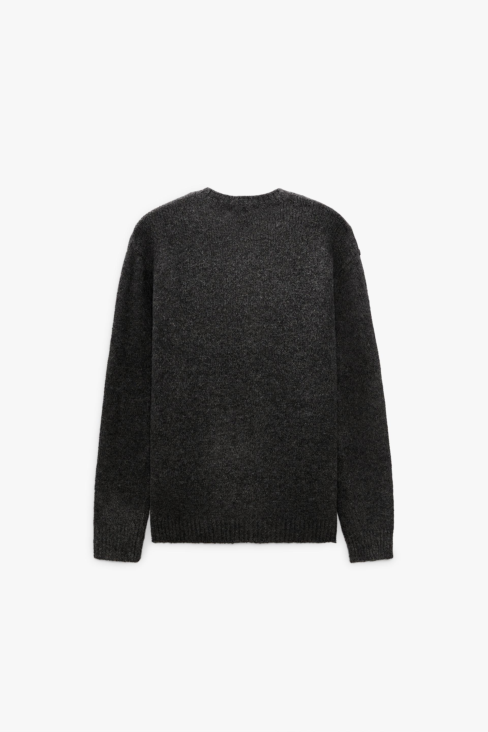 zara textured sweatshirt