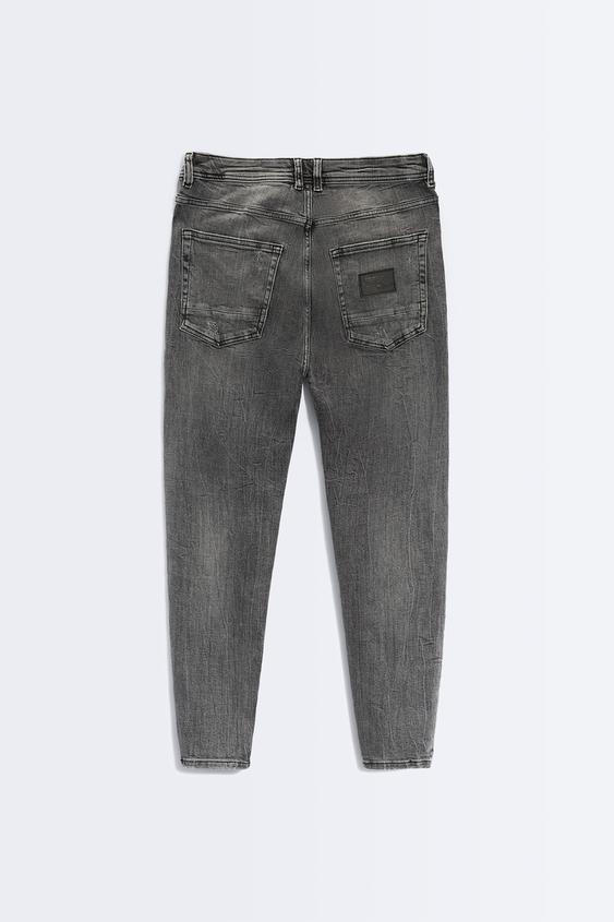 TAPERED SKINNY JEANS - Grey | ZARA 