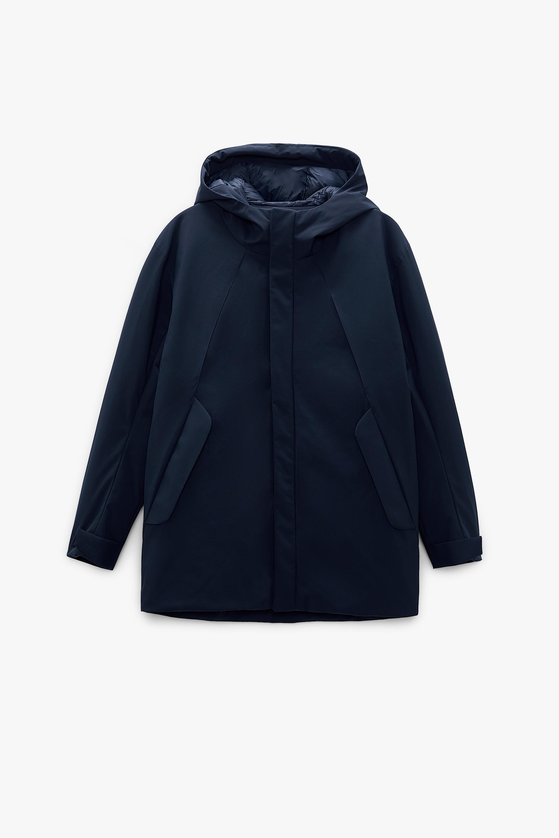 zara basic parka