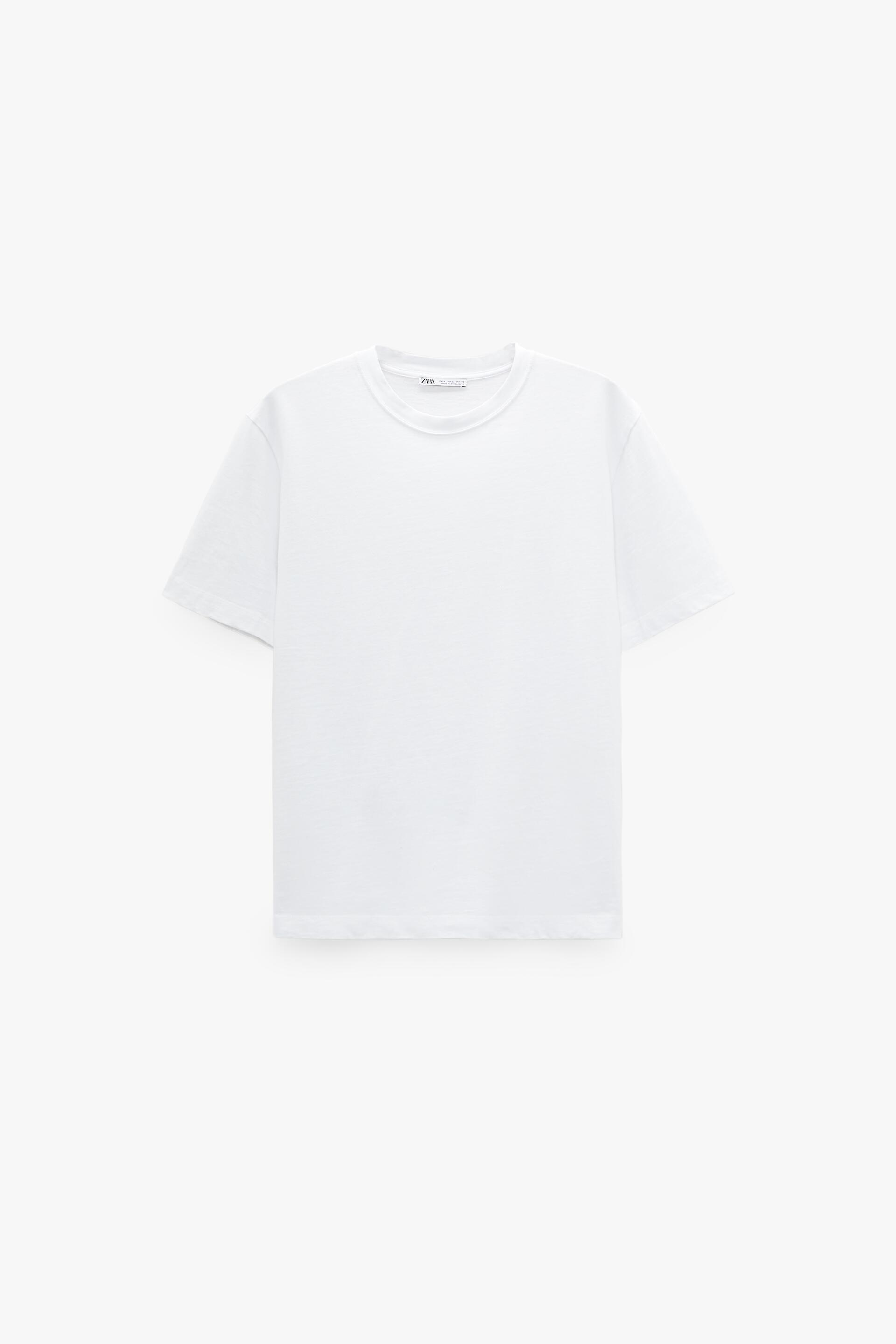 zara plain white shirt